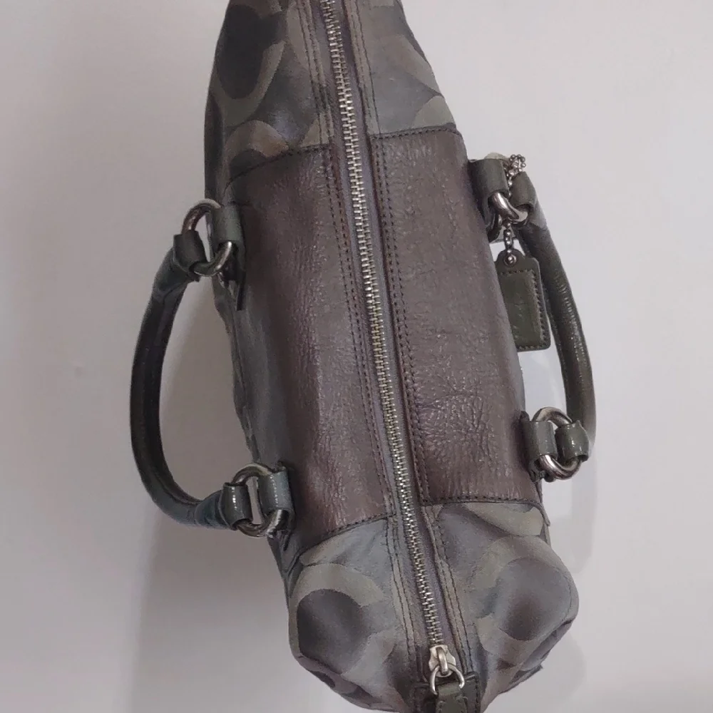 Coach Gray and Black Satchel - Picture 14 of 16